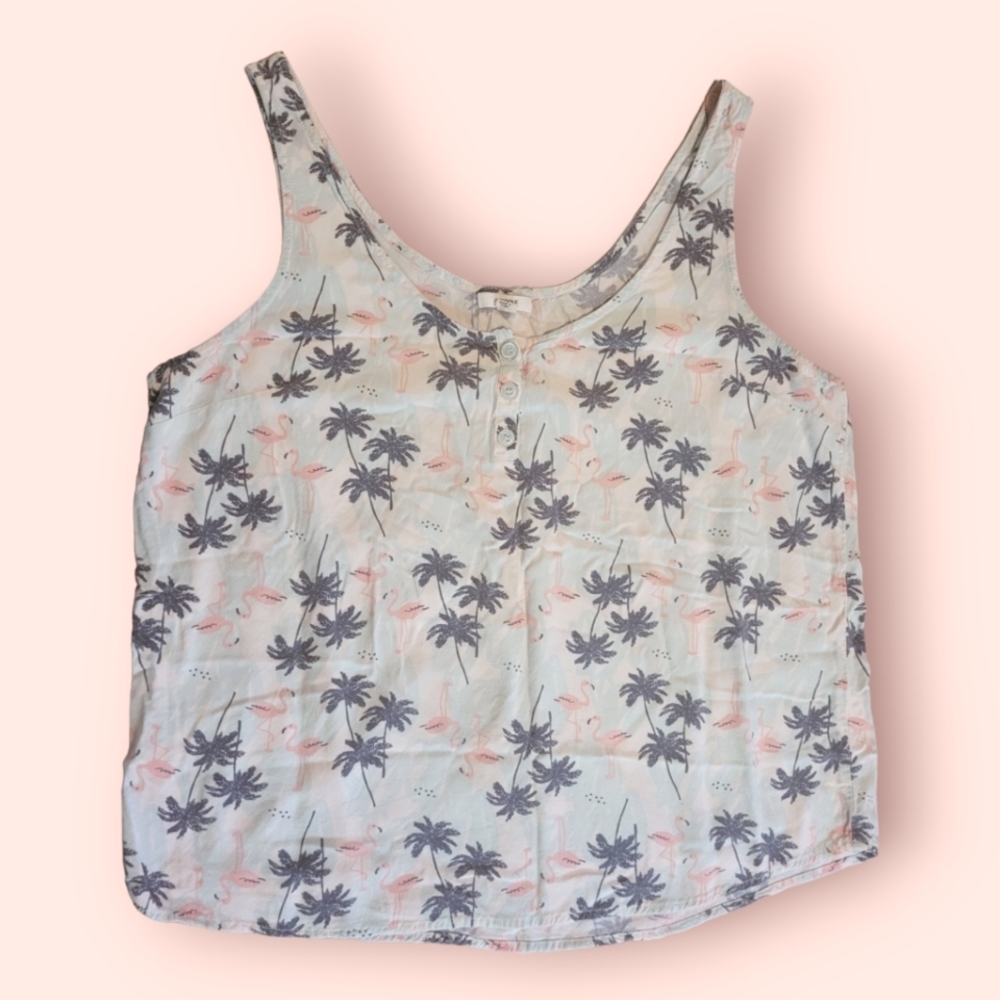 ARDENE - Palm Trees & Flamingos Tank Top